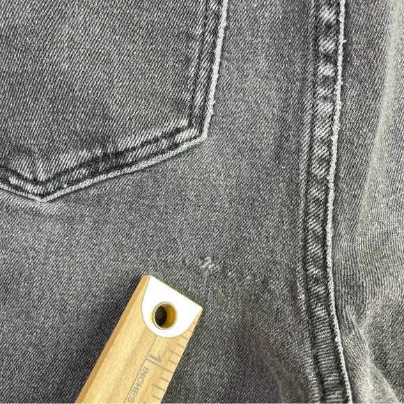 Madewell Jeans Women's 25 Black Classic Straight High Rise Denim Stretch J2054 - Picture 6 of 15